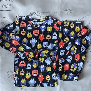 Children’s Place Kids Pajama Set with Monsters